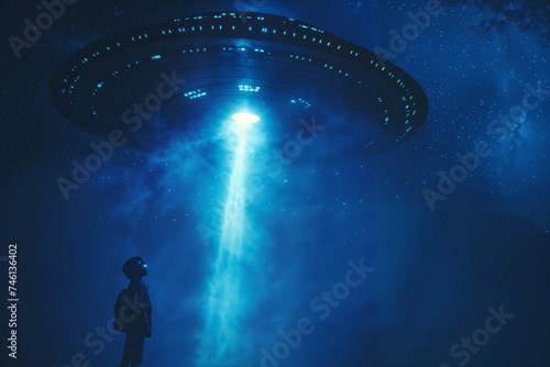 alien spaceship abduction or UFO © Charlie