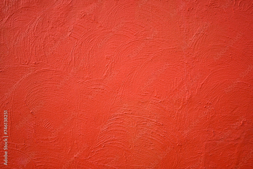 Fototapeta premium Texture red cement wall.