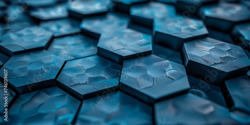 Hightech hexagonal honeycomb structure abstract background for tech concept visuals seamless background. Concept Technology, Hexagonal Structure, Abstract Background, Seamless Design