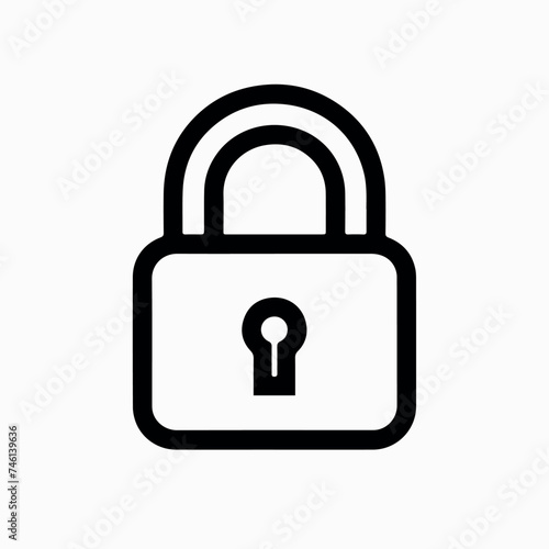 Padlock in cartoon, doodle style. Image for t-shirt, web, mobile apps and ui. Isolated 2d vector illustration in logo, icon, sketch style, Eps 10. AI Generative