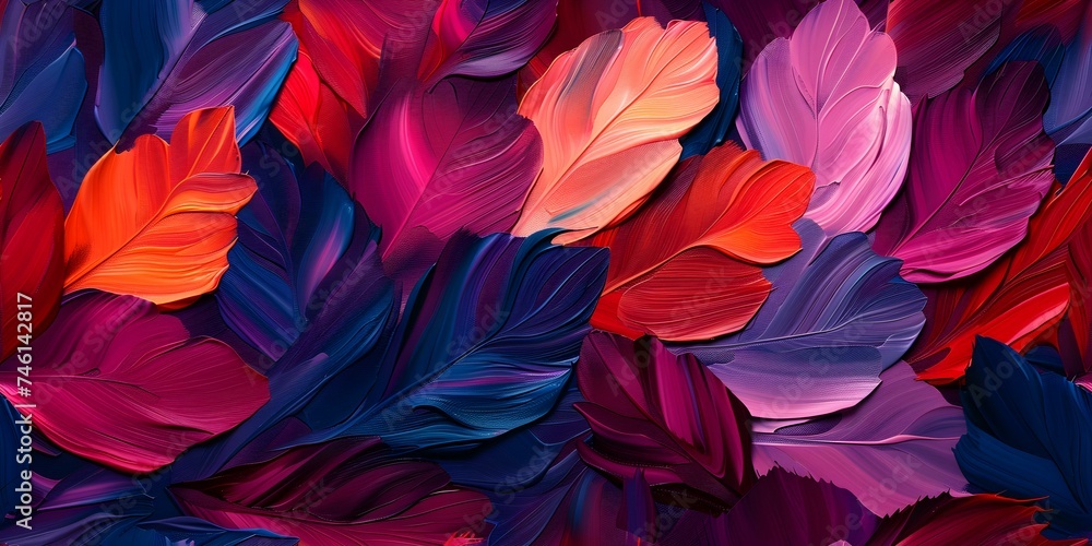 Vibrant Abstract Painting: Ideal for Graphic Design and Seamless Wallpaper Backgrounds. Concept Abstract Art, Graphic Design, Wallpaper Backgrounds, Vibrant Colors