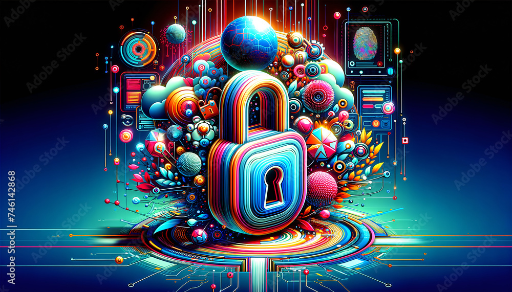 Whimsical Pop Futurism artwork depicting advanced digital threats in a vibrant cybernetic landscape. Whimsical Pop Futurism artwork depicting advanced digital threats in a vibrant cybernetic landscape.