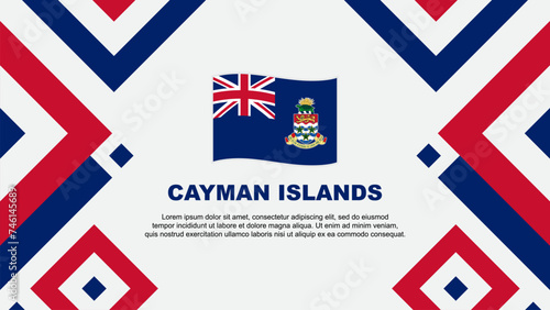 Wallpaper Mural Cayman Islands Flag Abstract Background Design Template. Cayman Islands Independence Day Banner Wallpaper Vector Illustration. Cayman Islands Template Torontodigital.ca