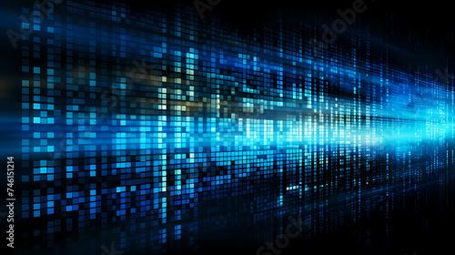 Abstract terminal display with line of code, warning and exclamation mark to warn against cyber attack