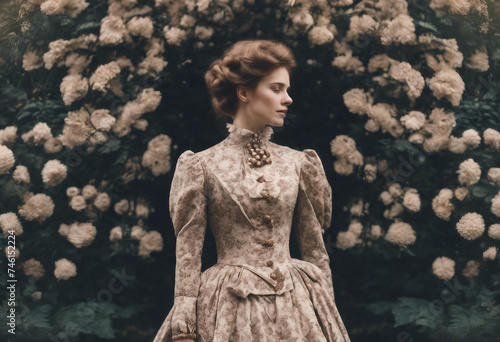 The patterns of the Victorian era so fashionable now were inspired by nature With technology photo