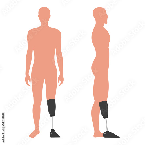 Artificial limb leg 