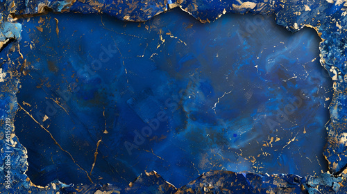 Blue lapis lazuli background with space for text photo