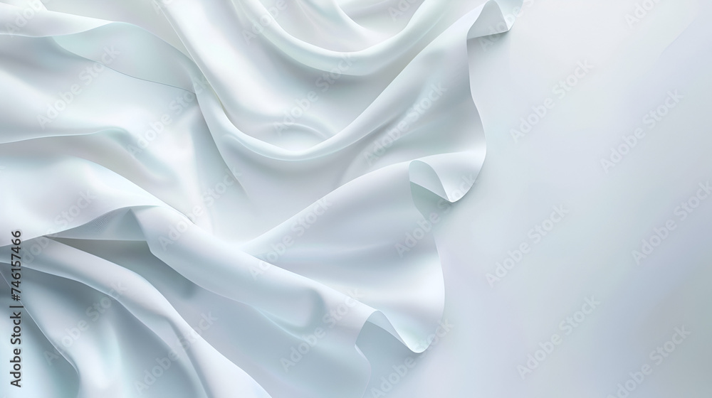 Fototapeta premium white abstract wavy background