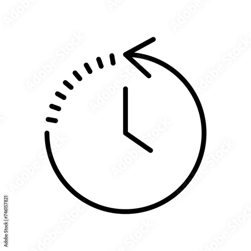 History icon vector. recent event history