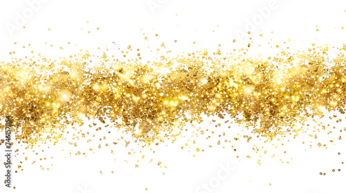gold sparkles on white background
