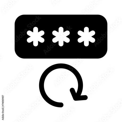 password glyph icon