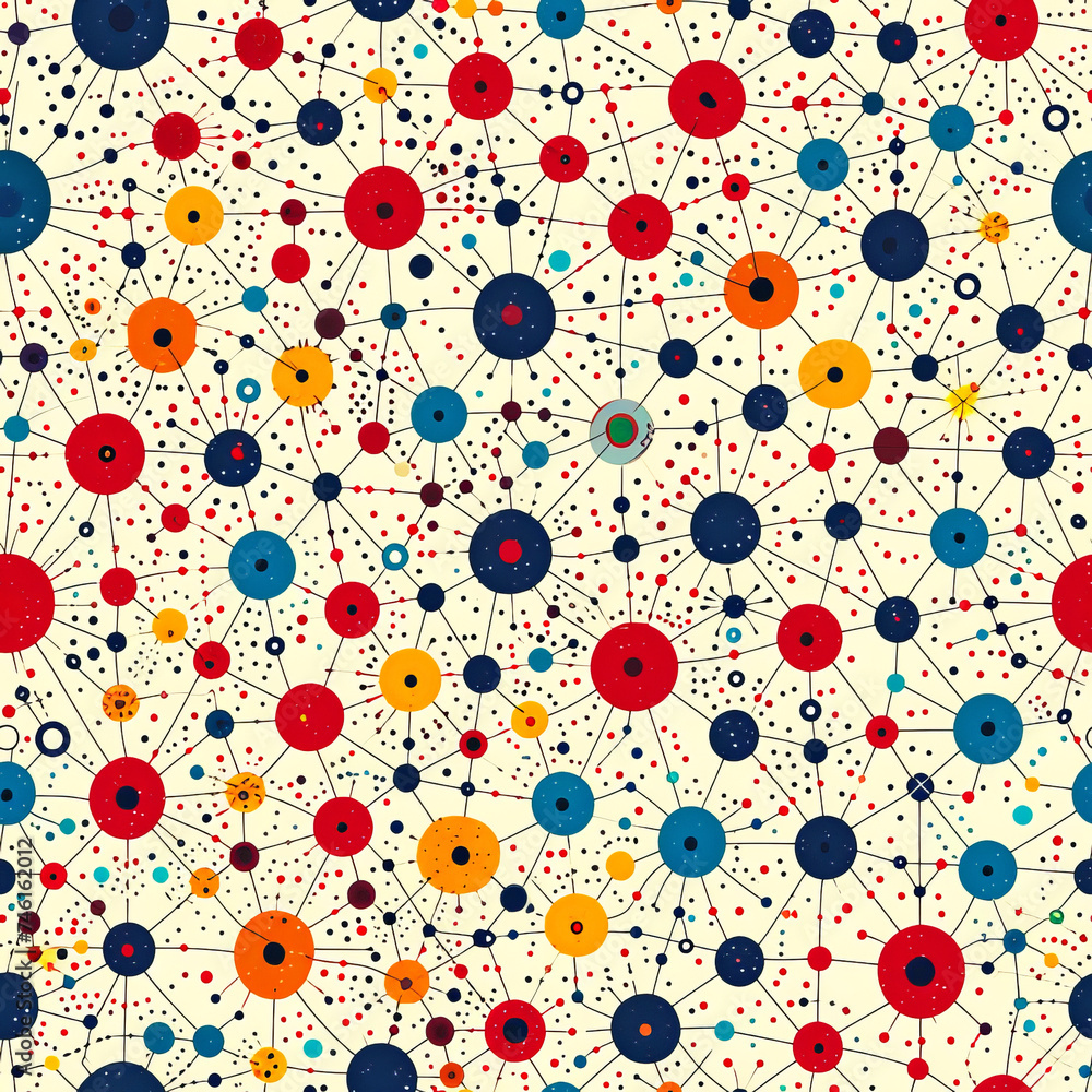 neural network, biology lab science, as seamless tile pattern, ai generated neural network, biology lab science, as seamless tile pattern, ai generated