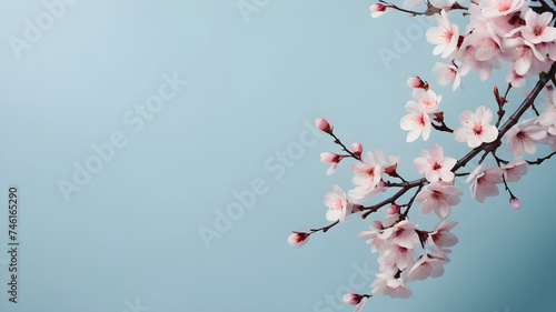 Sakura with copy space photo