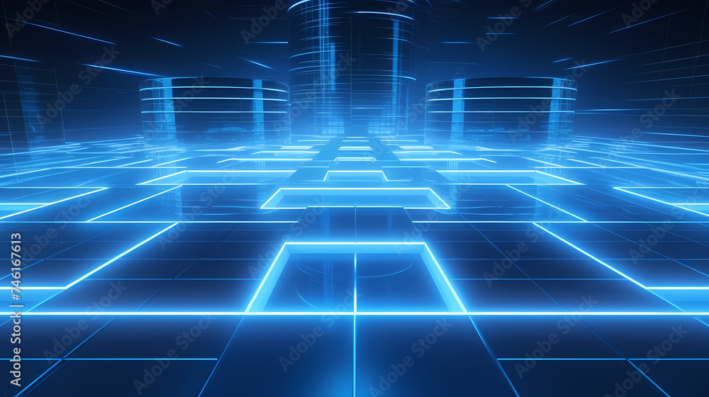 Perspective grid abstract retro background, cyberspace grid Perspective grid abstract retro background, cyberspace grid