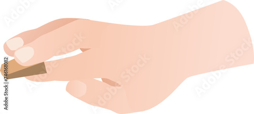 将棋を打つ手のベクターイラスト