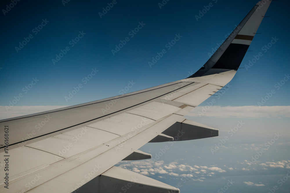 View from window of plane.