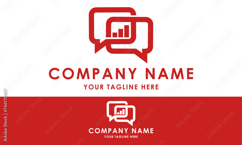 Red Color Finance Chart Bubble Chart Logo Design Red Color Finance Chart Bubble Chart Logo Design