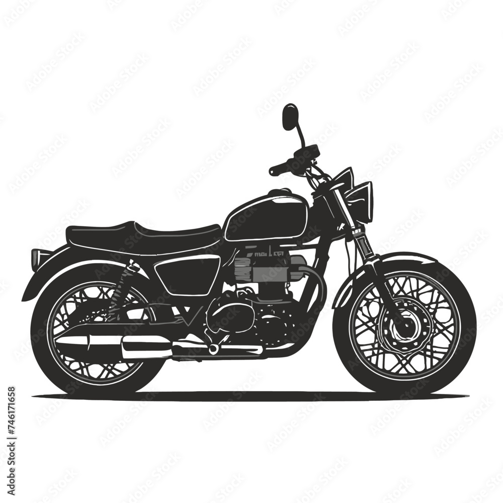 Black motorcycle  Design vector