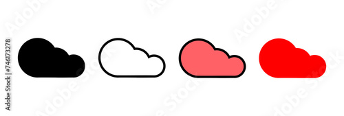 Cloud icon vector illustration. cloud sign and symbol