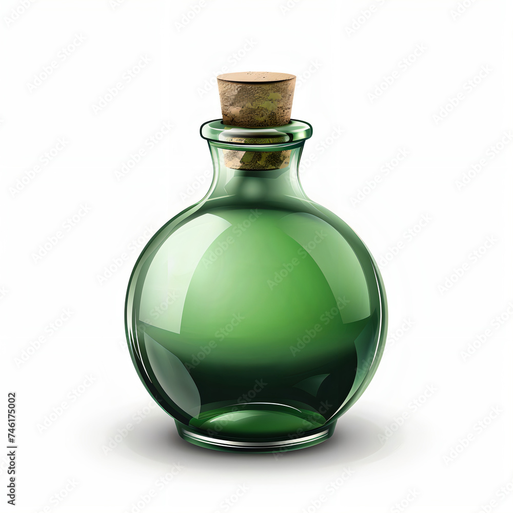 green potion vector on white background