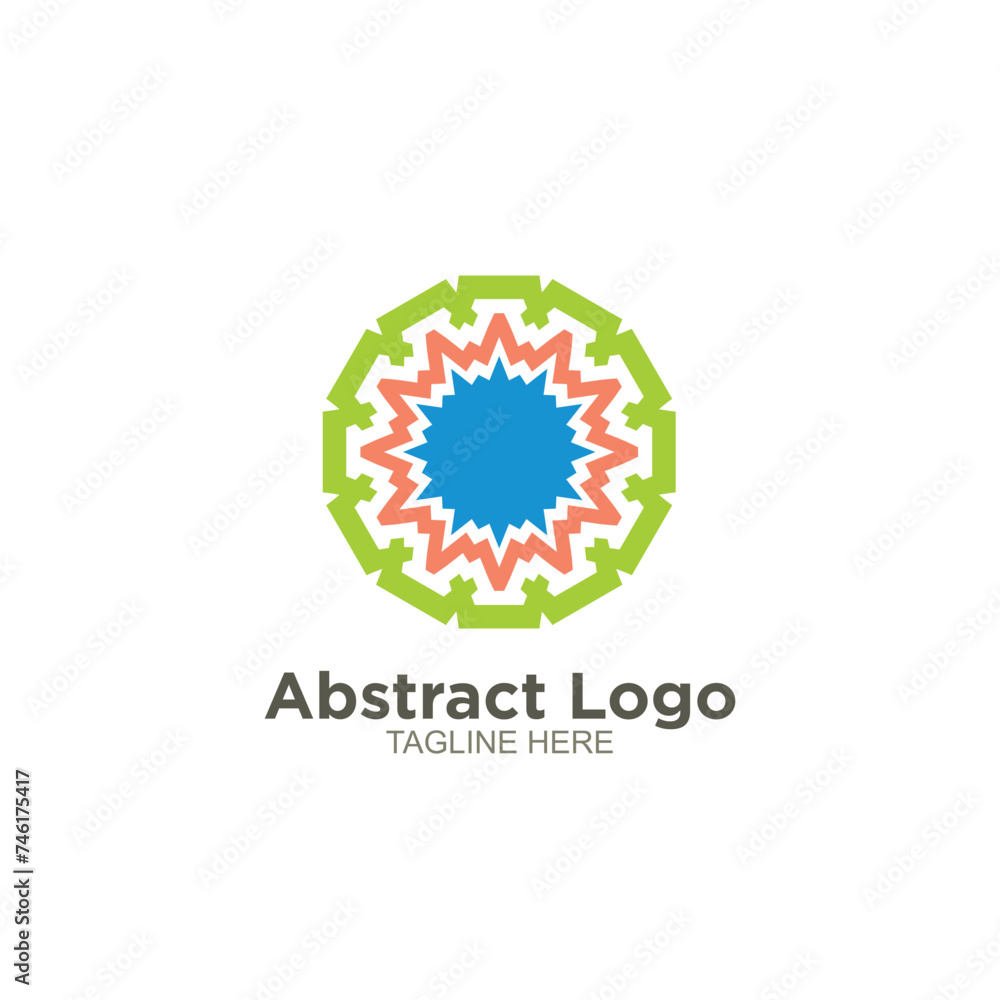 Naklejka premium Abstract colourfull logo design