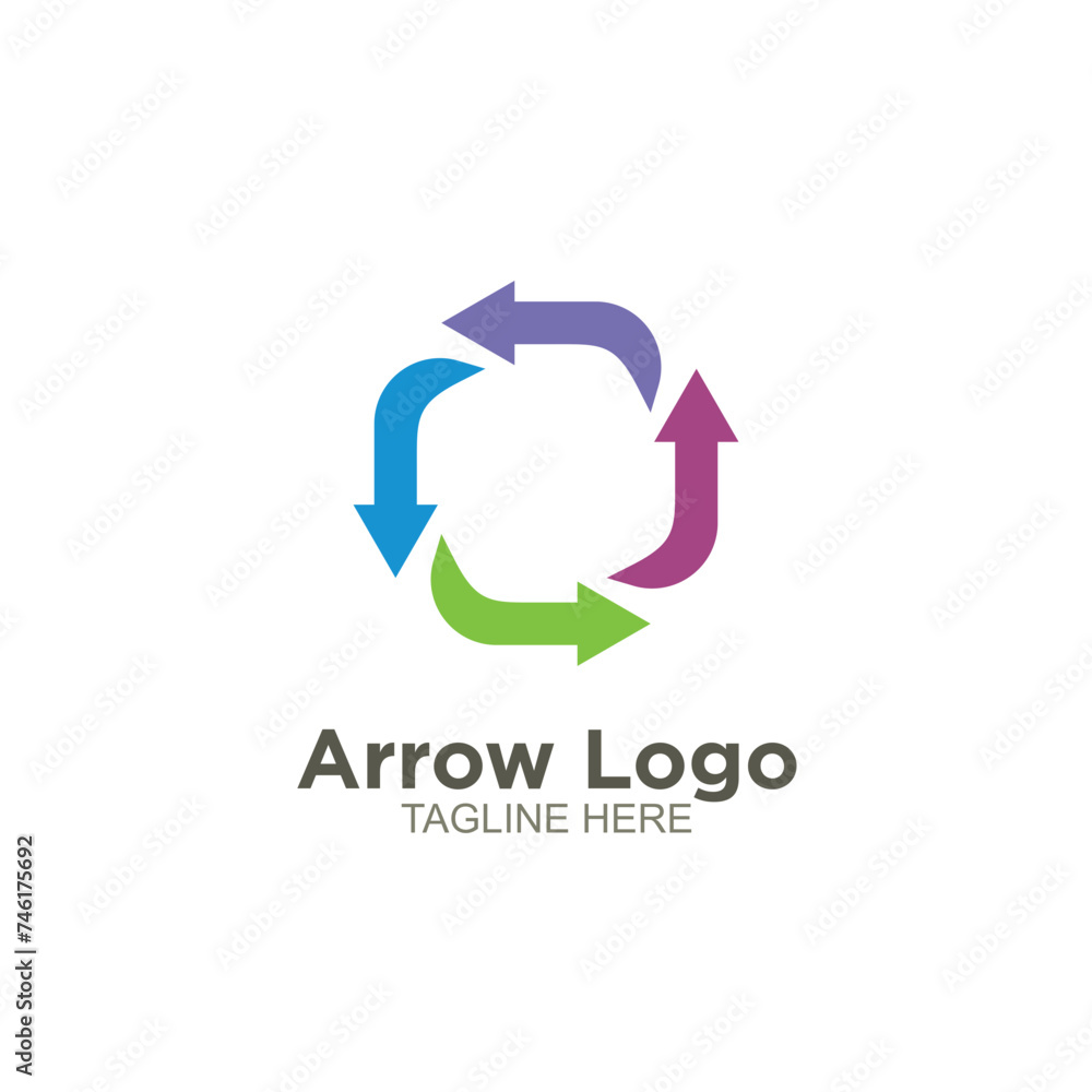 Element arrow logo design Element arrow logo design