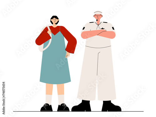 Social diversity vector illustration.