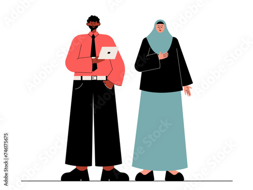 Social diversity vector illustration.