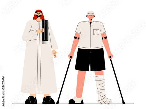 Social diversity vector illustration.