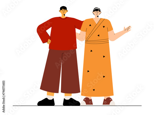 Social diversity vector illustration.