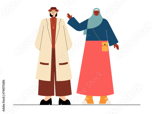 Social diversity vector illustration.