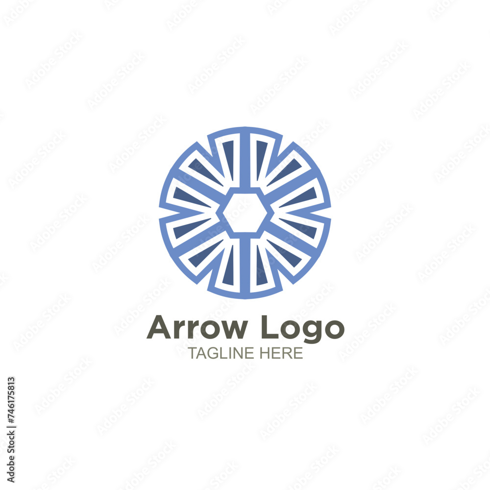 Business arrow logo design