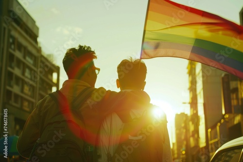 LGBTQ Pride lgbtqia2. Rainbow lgbtq+ communities colorful pencil diversity Flag. Gradient motley colored octagon LGBT rightsparade range pride community