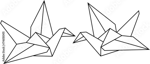 origami couple dove