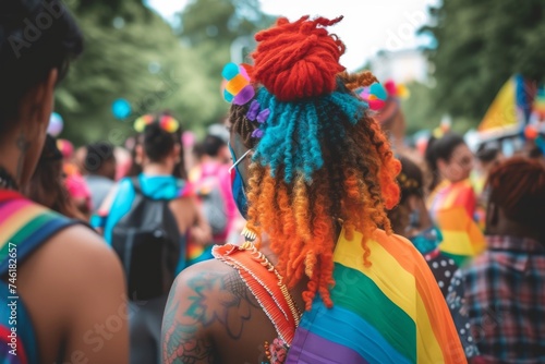 LGBTQ Pride zirs. Rainbow gender awareness colorful followers diversity Flag. Gradient motley colored advocacy LGBT rightsparade lgbtq+ adoption pride community