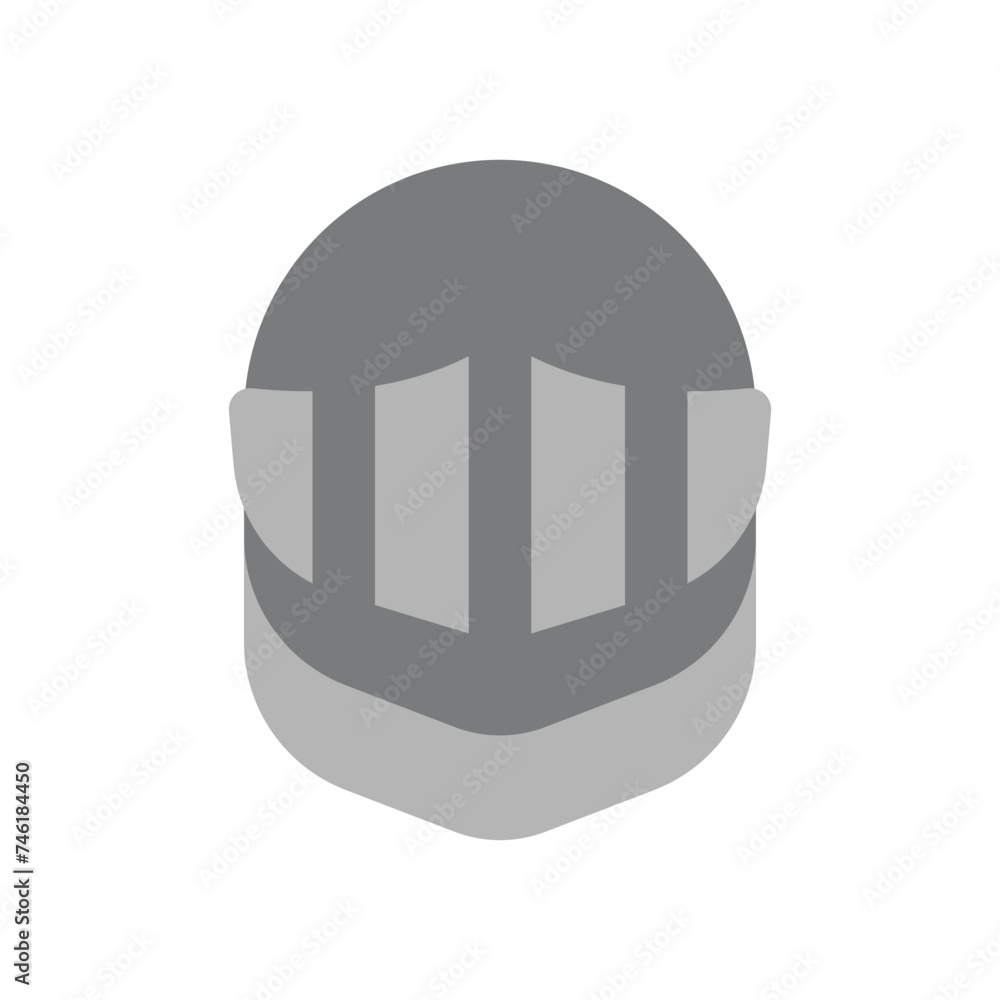 Knight Helmet Flat Style Knight Helmet Flat Style