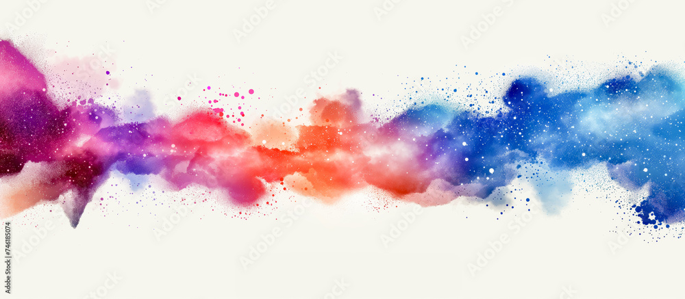Vibrant Particle Explosion Abstract