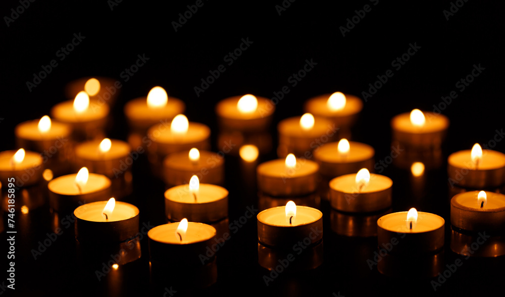 Burning candles with shallow depth of field Burning candles with shallow depth of field