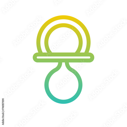 Pacifier Gradient Linear Style