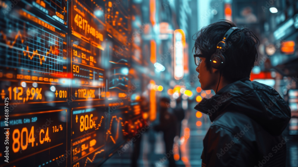 In the midst of a bustling trading floor holographic graphs and charts float above the heads of traders displaying realtime market data and analysis. The ability to seamlessly In the midst of a bustling trading floor holographic graphs and charts float above the heads of traders displaying realtime market data and analysis. The ability to seamlessly