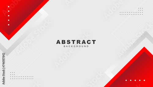 Red white modern abstract background design