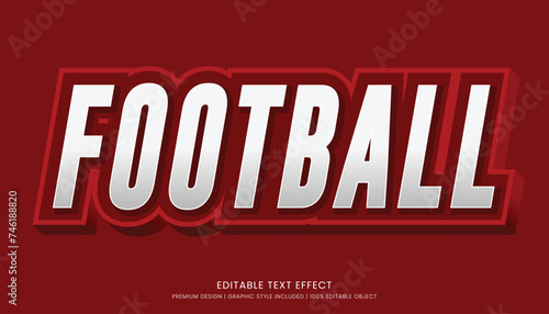 football editable text effect vector design for champion ship and community club logo