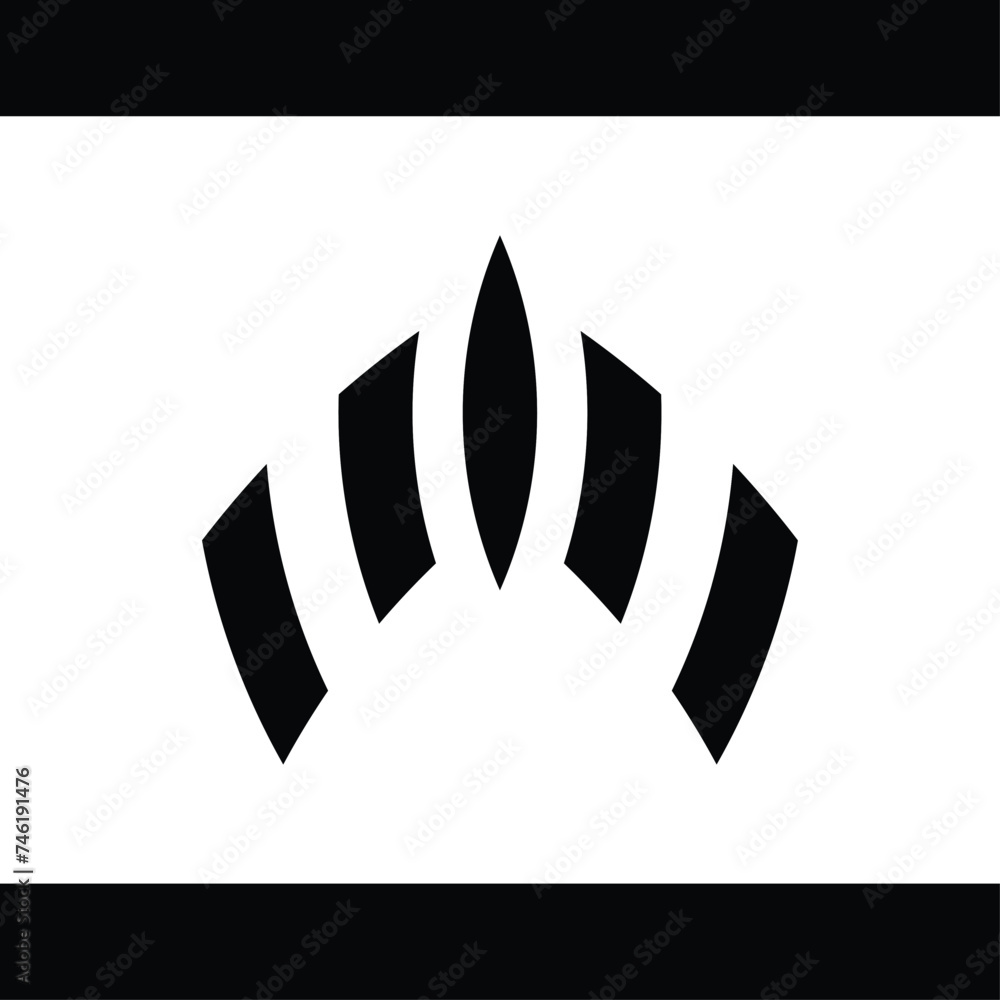 Fototapeta premium abstract vector monogram design, this design is suitable for brands