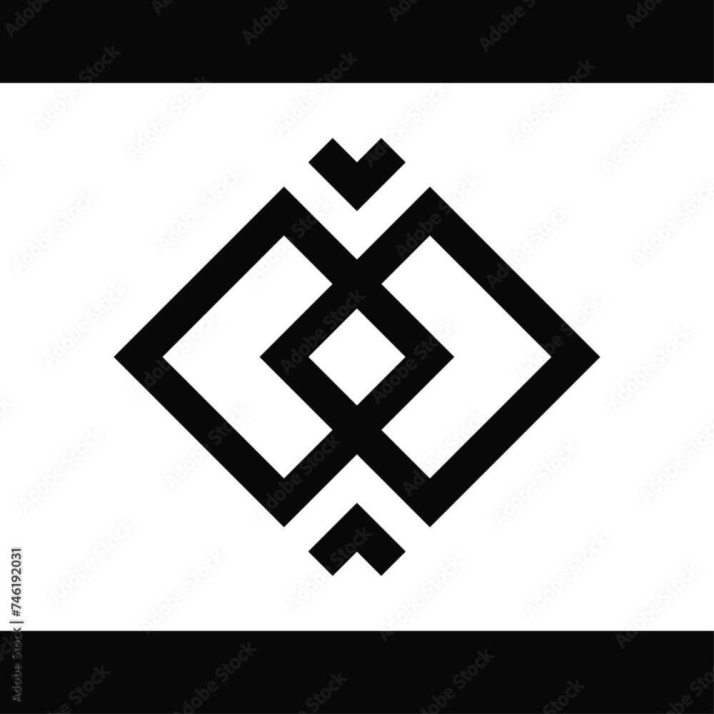 abstract vector monogram design, this design is suitable for brands abstract vector monogram design, this design is suitable for brands