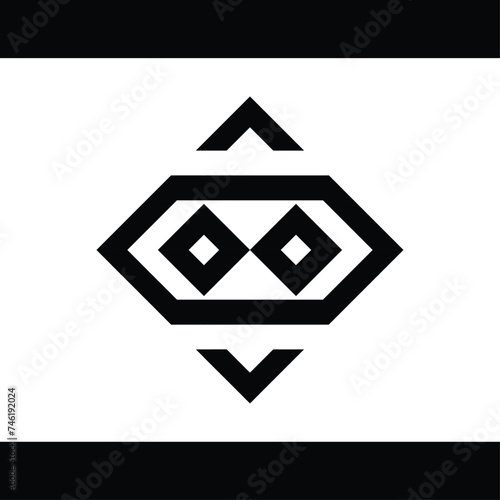 abstract vector monogram design, this design is suitable for brands