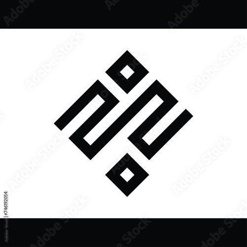 abstract vector monogram design, this design is suitable for brands