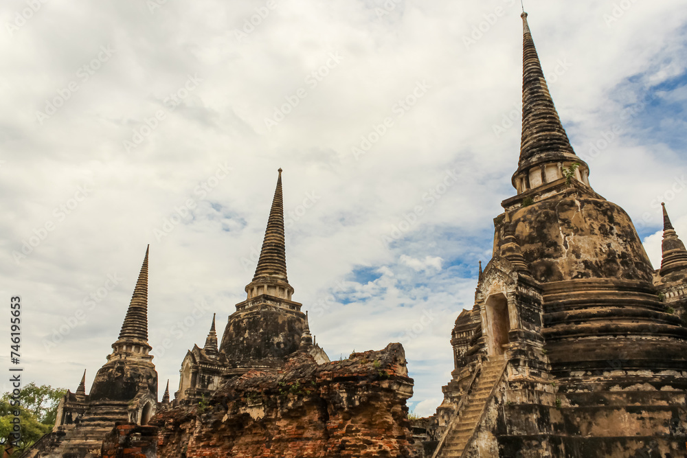 Ruins of Wat Phra Sri Sanphet, Ancient Temple in the Ayutthaya, Thailand, Asia. Ruins of Wat Phra Sri Sanphet, Ancient Temple in the Ayutthaya, Thailand, Asia.