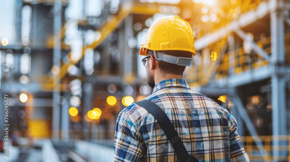 construction Site scenes with engineer, workers, construction project. Generated-AI construction Site scenes with engineer, workers, construction project. Generated-AI