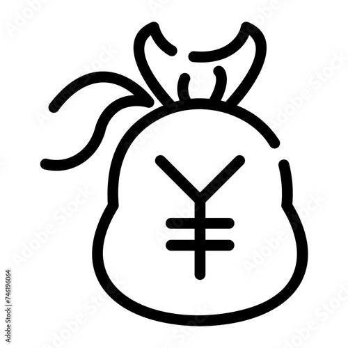 yen Line Icon