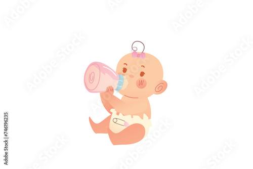 Human Life As a Baby | Human Develompent Illustration